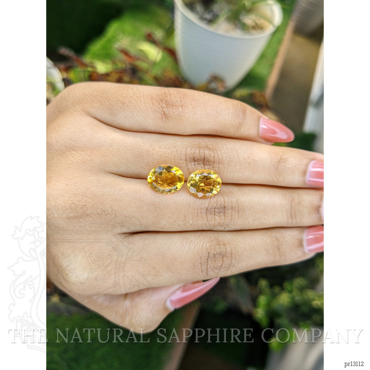 5.81 Ct.Tw. Citrine Pair from Brazil