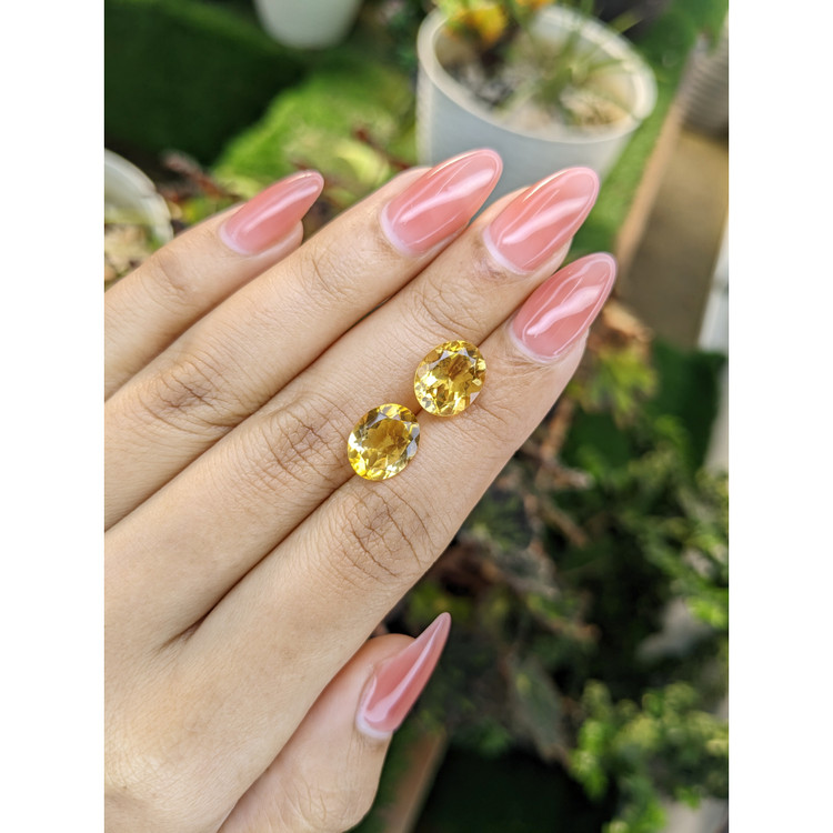 5.81 Ct.Tw. Citrine Pair from Brazil