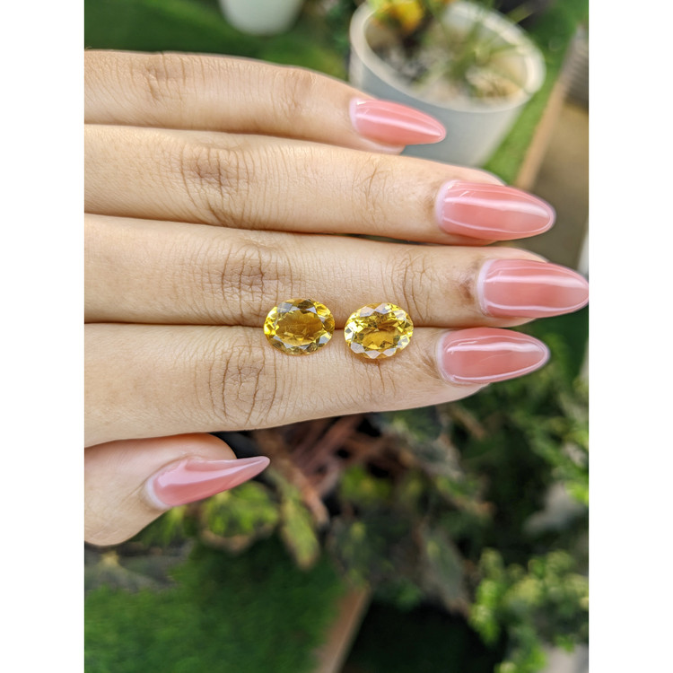 5.81 Ct.Tw. Citrine Pair from Brazil