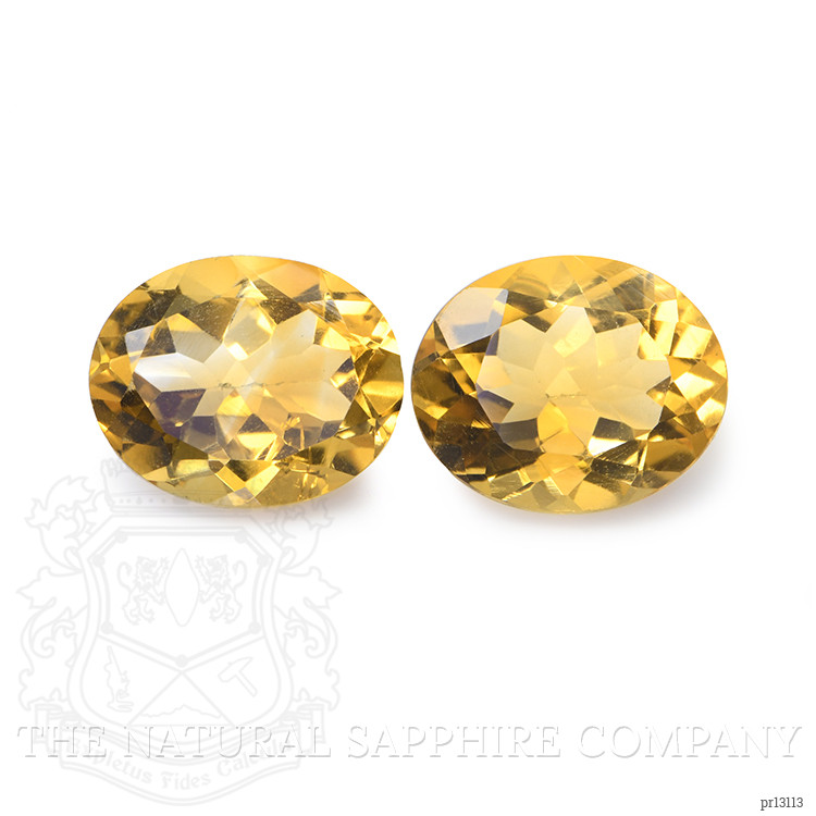 6.35 Ct.Tw. Citrine Pair from Brazil