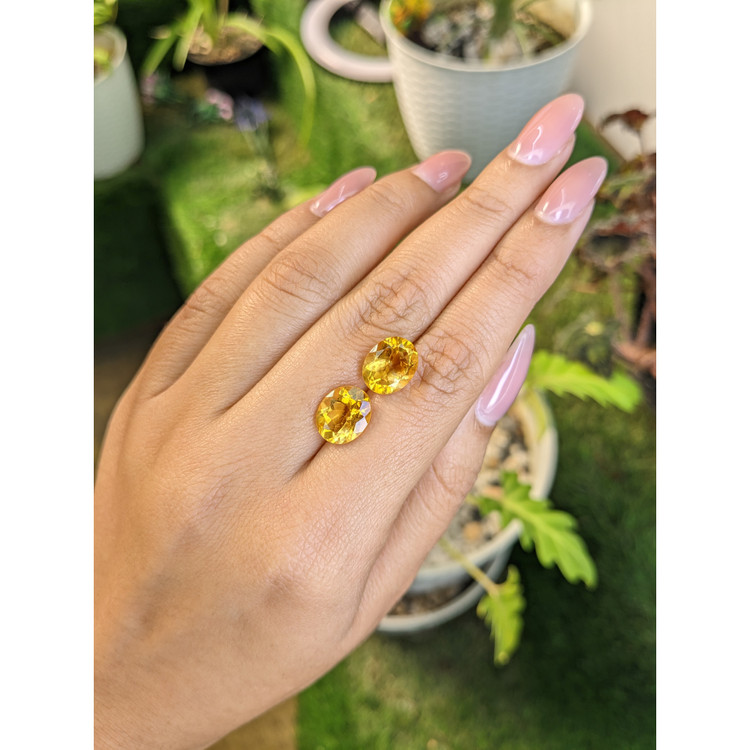 6.35 Ct.Tw. Citrine Pair from Brazil