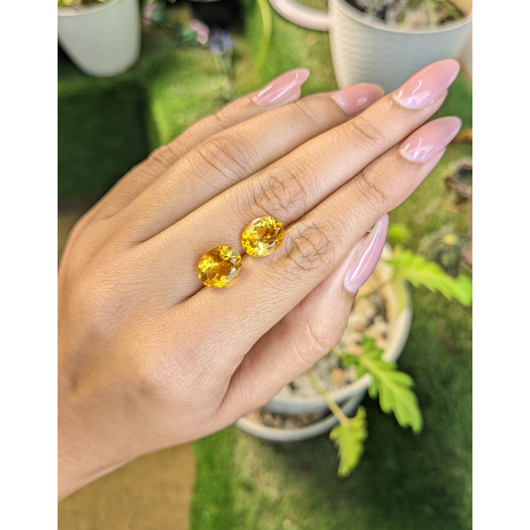5.86 Ct.Tw. Citrine Pair from Brazil