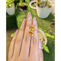 5.86&nbsp;Ct.Tw.Total Carat Weight Citrine Pair from Brazil Life Style