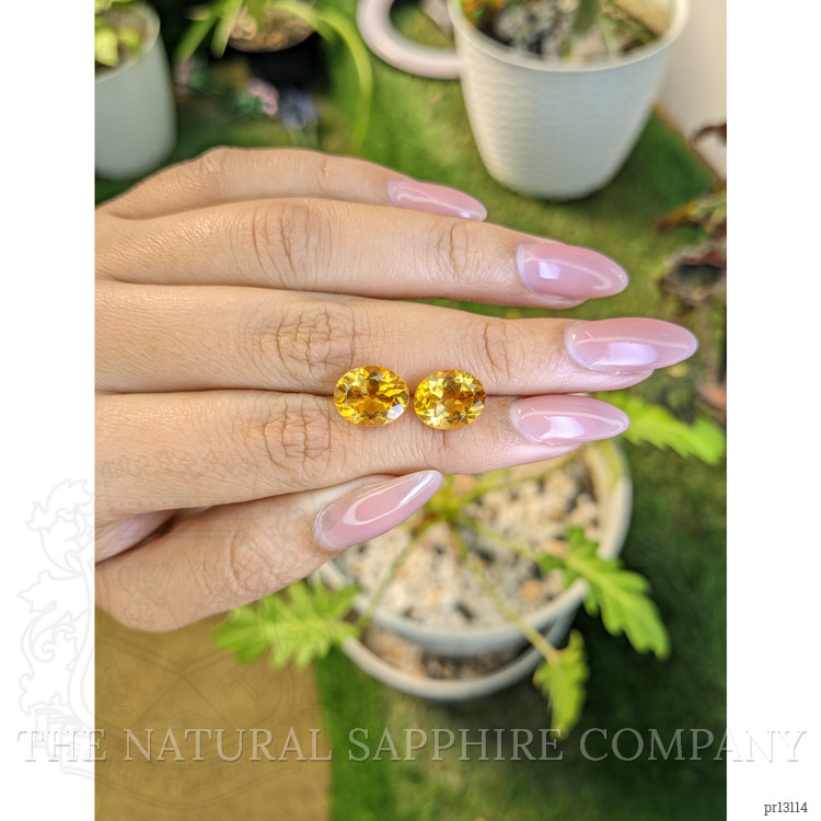 5.86 Ct.Tw. Citrine Pair from Brazil