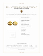 5.73 Ct.Tw.Total Carat Weight Citrine Pair from Brazil Scan Report