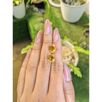 5.73 Ct.Tw.Total Carat Weight Citrine Pair from Brazil Life Style