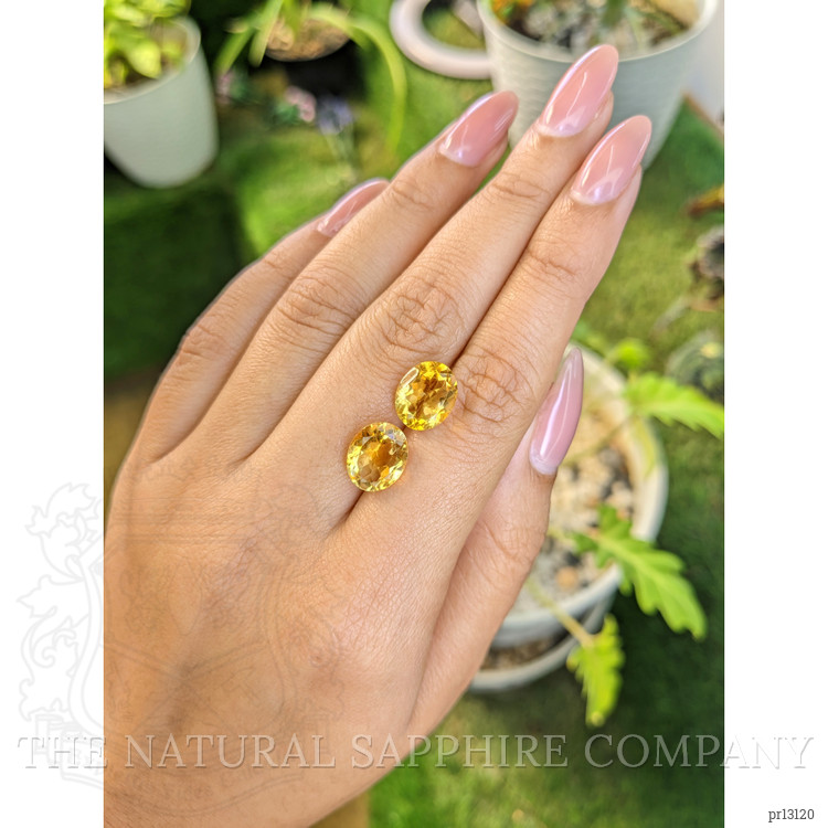 6.17 Ct.Tw. Citrine Pair from Brazil