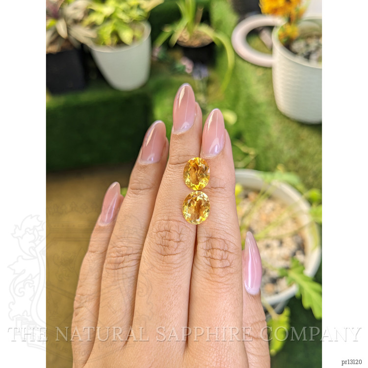 6.17 Ct.Tw. Citrine Pair from Brazil
