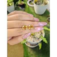 6.17 Ct.Tw.Total Carat Weight Citrine Pair from Brazil Life Style