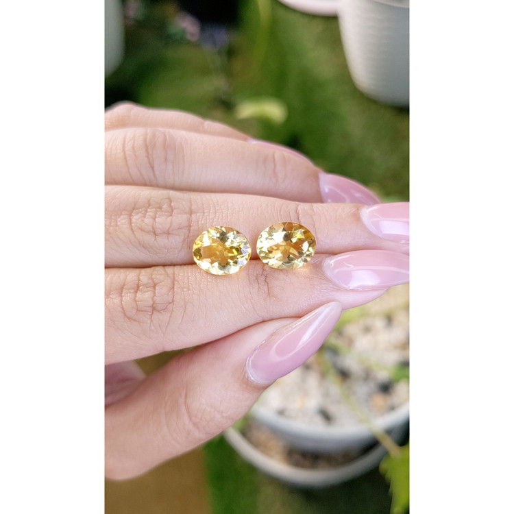5.67 Ct.Tw. Citrine Pair from Brazil