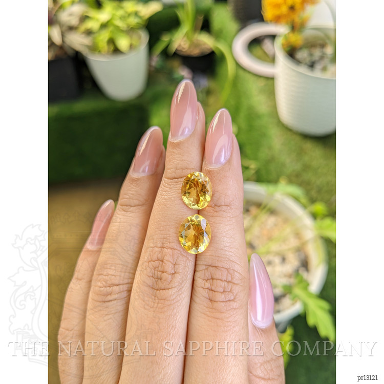 5.67 Ct.Tw. Citrine Pair from Brazil