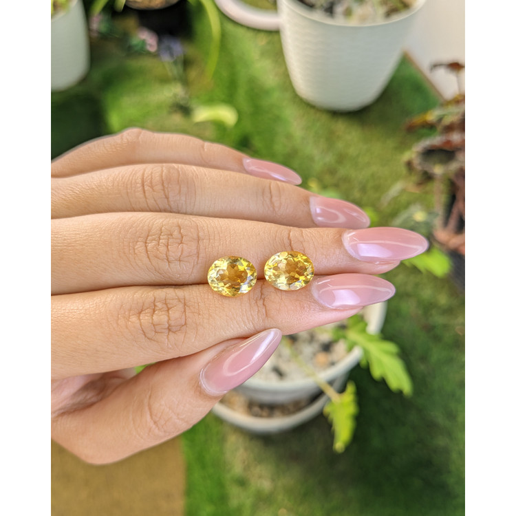 5.54 Ct.Tw. Citrine Pair from Brazil