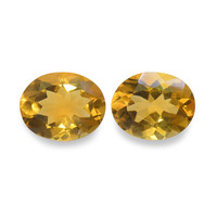 5.88 Ct.Tw. Oval Citrine Pair