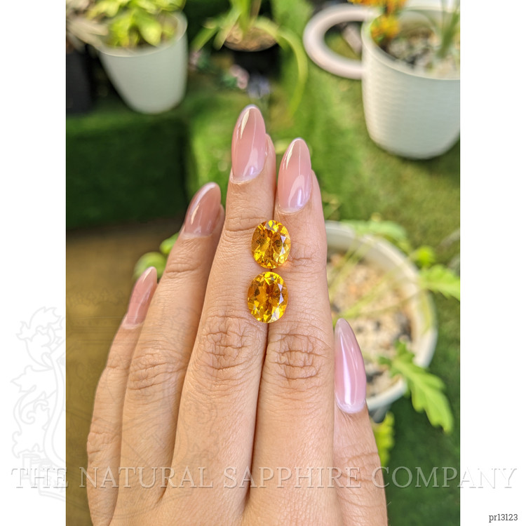 5.88 Ct.Tw. Citrine Pair from Brazil