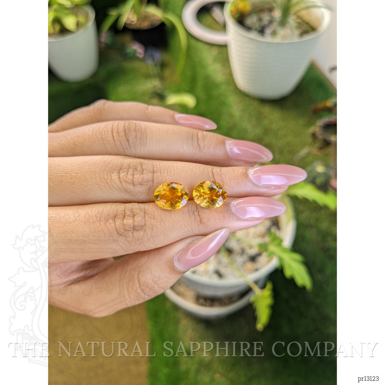 5.88 Ct.Tw. Citrine Pair from Brazil
