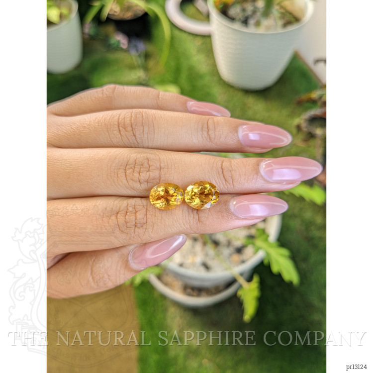 6.29 Ct.Tw. Citrine Pair from Brazil