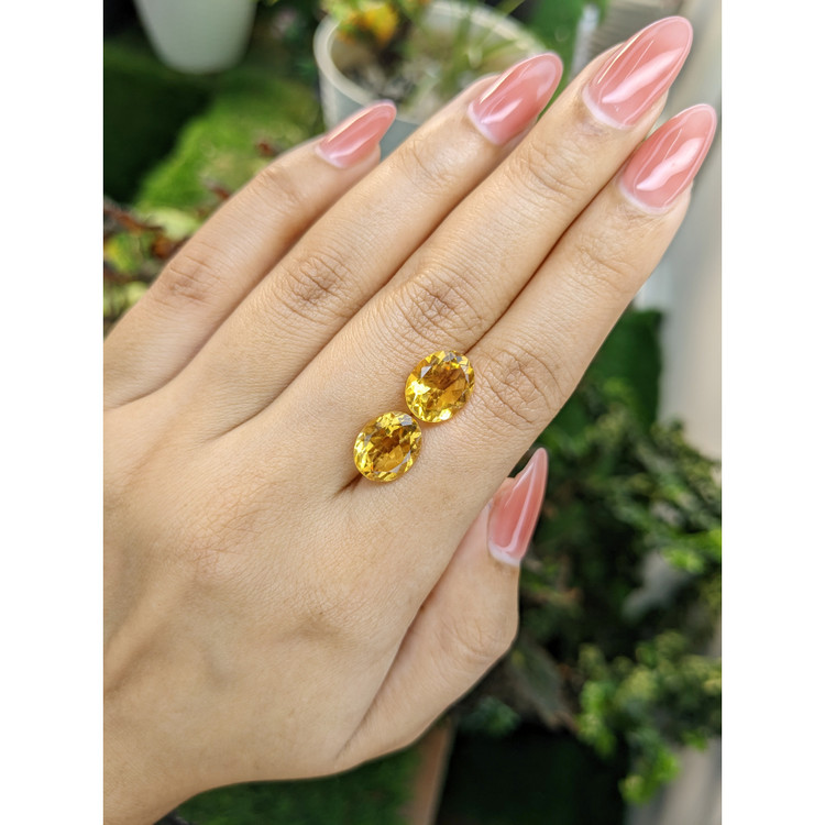 6.73 Ct.Tw. Citrine Pair from Brazil