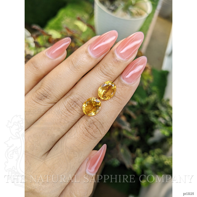 6.73 Ct.Tw. Citrine Pair from Brazil