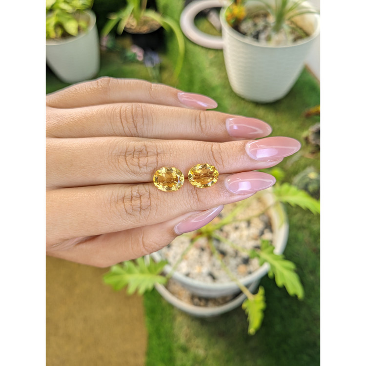 5.47 Ct.Tw. Citrine Pair from Brazil