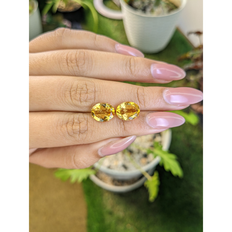 5.14 Ct.Tw. Citrine Pair from Brazil
