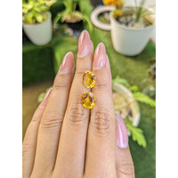 5.78&nbsp;Ct.Tw.Total Carat Weight Citrine Pair from Brazil Life Style