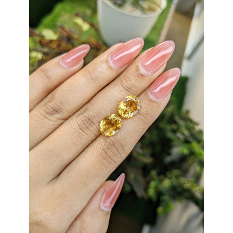 6.37 Ct.Tw. Citrine Pair from Brazil