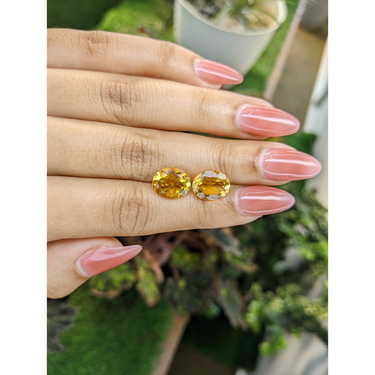 5.80 Ct.Tw. Citrine Pair from Brazil