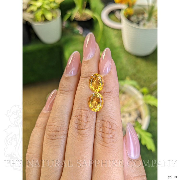6.30 Ct.Tw. Citrine Pair from Brazil