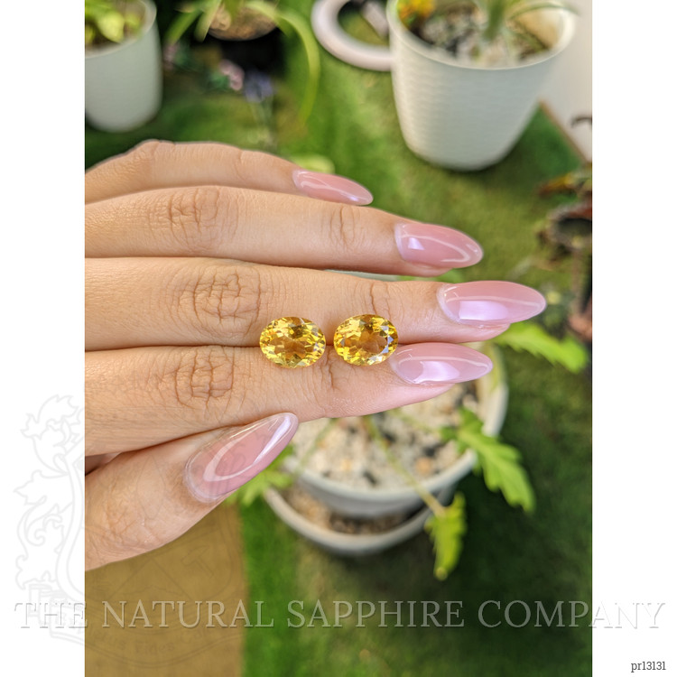 6.30 Ct.Tw. Citrine Pair from Brazil