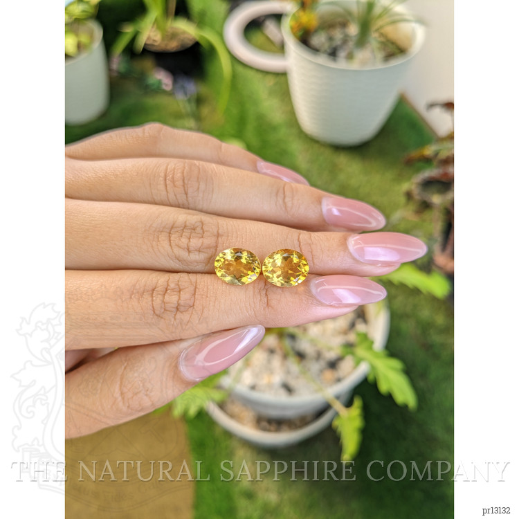 5.99 Ct.Tw. Citrine Pair from Brazil