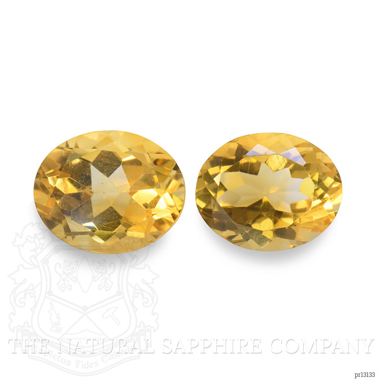 6.95 Ct.Tw. Citrine Pair from Brazil