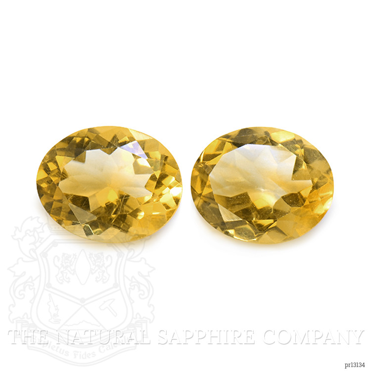 5.68 Ct.Tw. Yellow Citrine Pair from Brazil