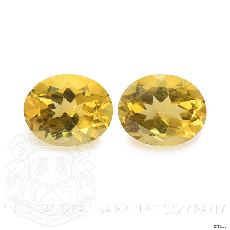 6.89 Ct.Tw. Yellow Citrine Pair from Brazil