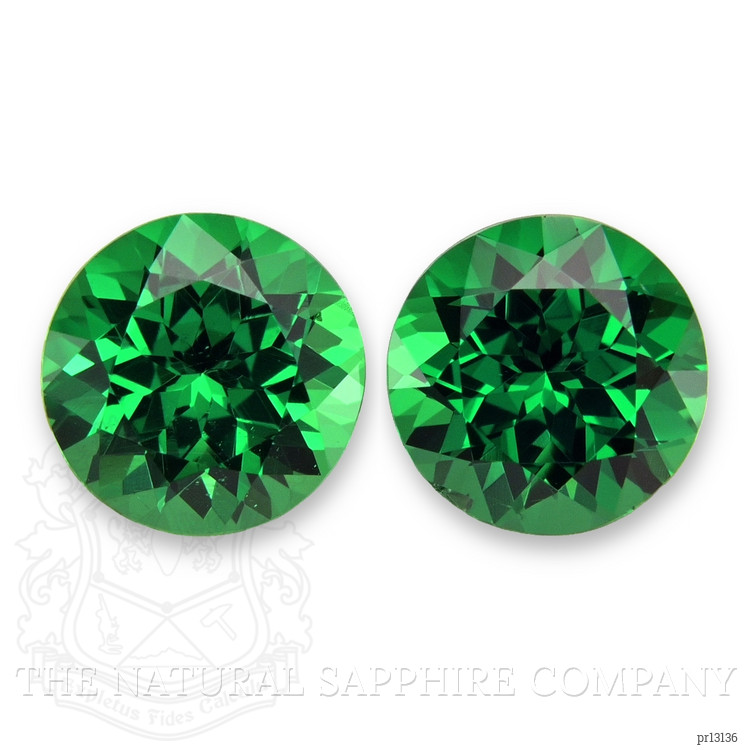 1.54 Ct.Tw. Tsavorite Garnet Pair from Tanzania