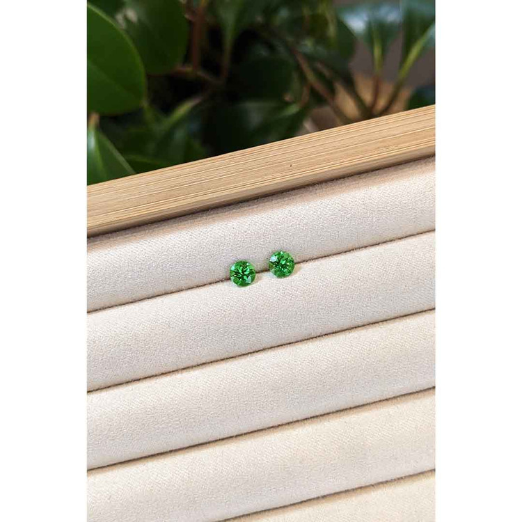 1.30 Ct.Tw. Tsavorite Garnet Pair from Tanzania