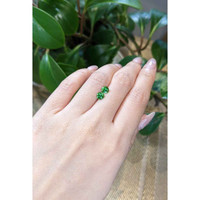 1.30 Ct.Tw.Total Carat Weight Tsavorite Garnet Pair from Tanzania Life Style