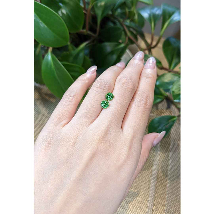 1.69 Ct.Tw. Tsavorite Garnet Pair from Kenya