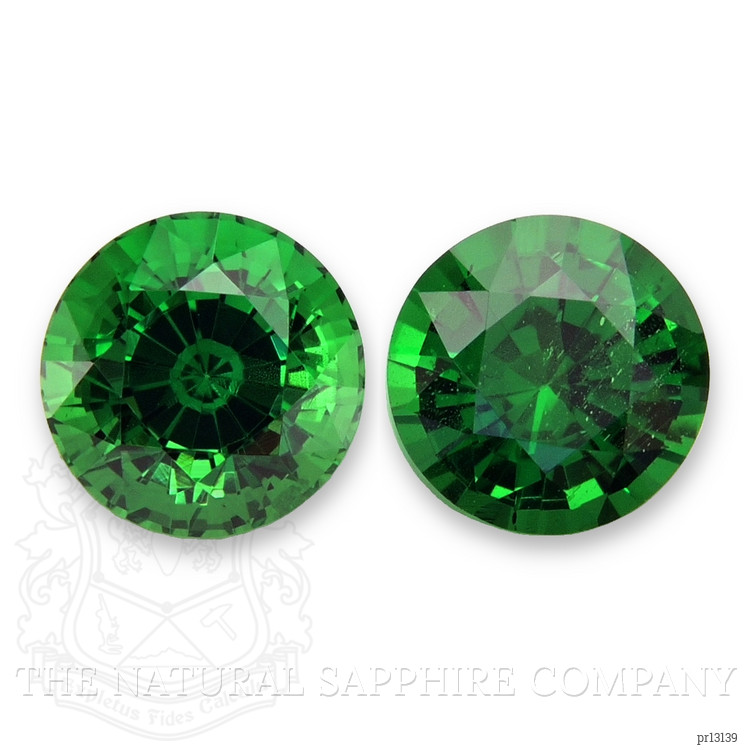 1.00 Ct.Tw. Tsavorite Garnet Pair from Tanzania