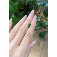 1.00 Ct.Tw.Total Carat Weight Tsavorite Garnet Pair from Tanzania Life Style