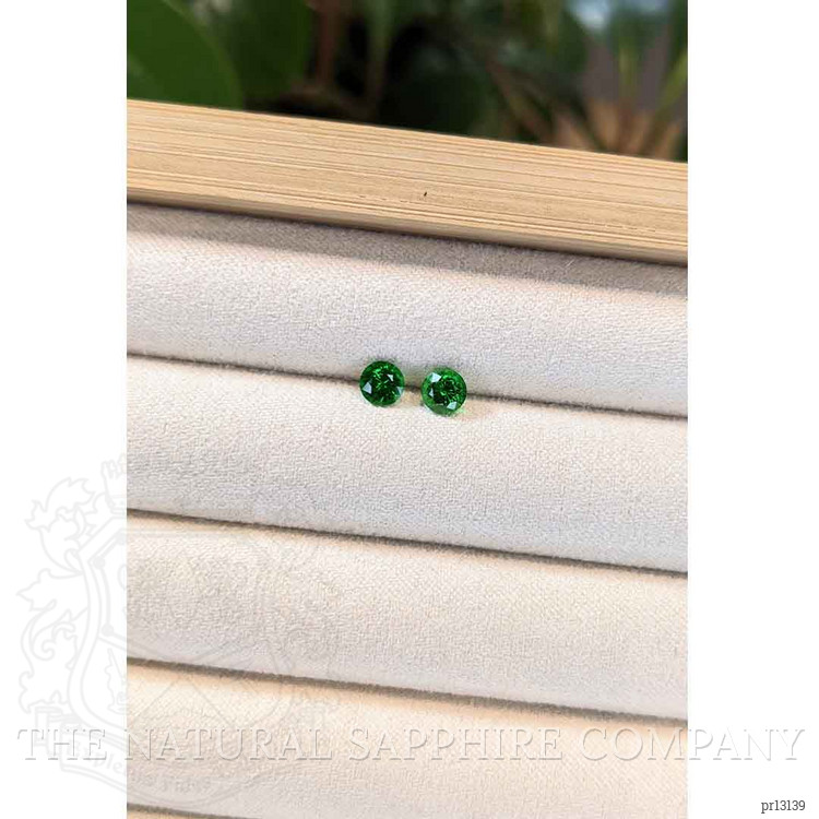1.00 Ct.Tw. Tsavorite Garnet Pair from Tanzania