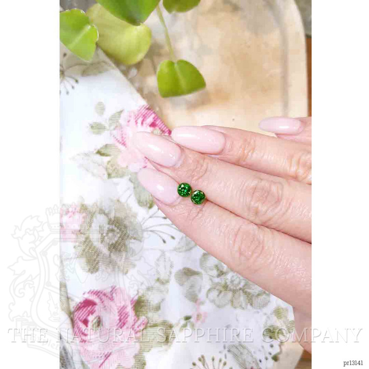 1.17 Ct.Tw. Tsavorite Garnet Pair from Tanzania