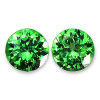1.29 Ct.Tw.Total Carat Weight Tsavorite Garnet Pair from Kenya Video