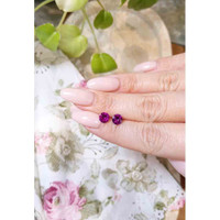 2.15 Ct.Tw.Total Carat Weight Garnet Pair from Mozambique Life Style