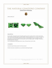 0.98&nbsp;Ct.Tw.Total Carat Weight Tsavorite Garnet Pair from Tanzania Appraisal