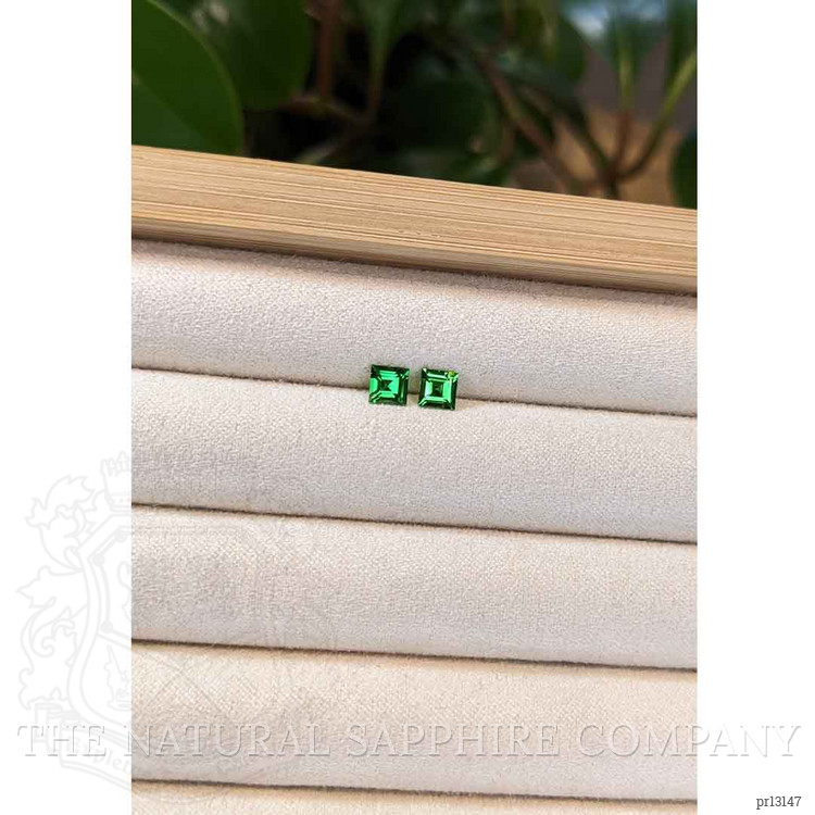 0.98 Ct.Tw. Tsavorite Garnet Pair from Tanzania