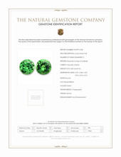 1.83 Ct.Tw.Total Carat Weight Tsavorite Garnet Pair from Kenya Scan Report