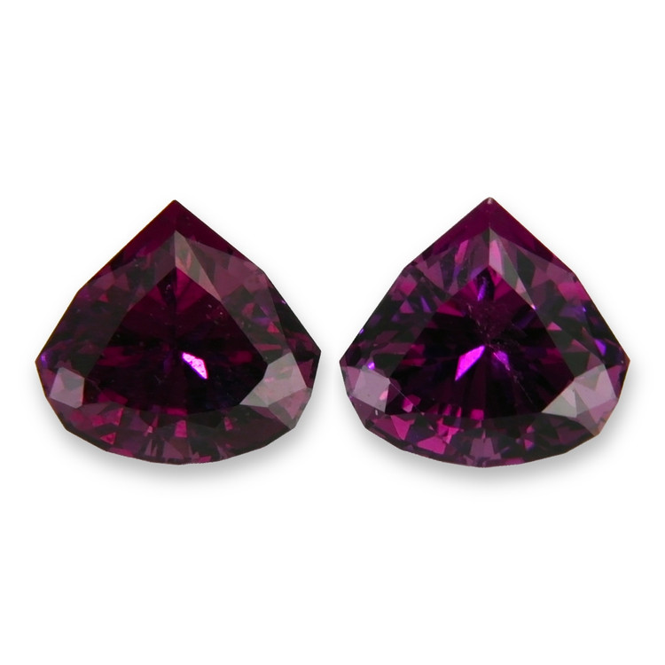 2.91 Ct.Tw. Rhodolite Garnet Pair from Tanzania