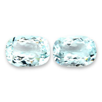5.57 Ct.Tw.Total Carat Weight Greenish Blue Aquamarine Pair from Brazil Video
