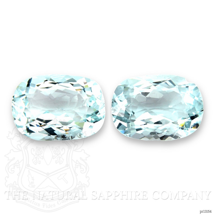 5.57 Ct.Tw. Greenish Blue Aquamarine Pair from Brazil