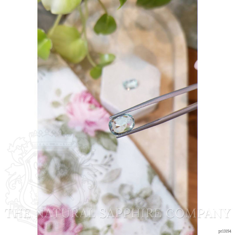 5.57 Ct.Tw. Greenish Blue Aquamarine Pair from Brazil